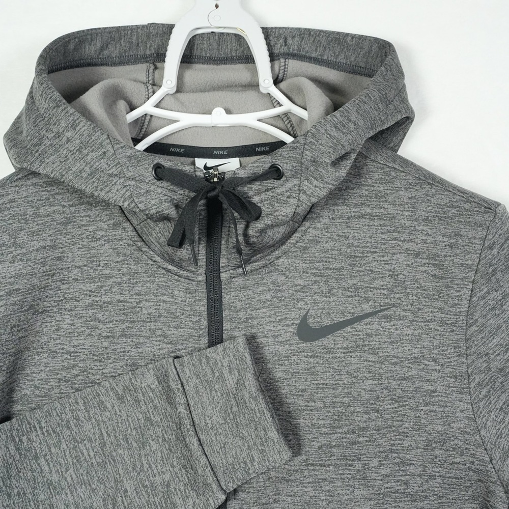 Nike Therma-FIT Mens Full Zip Hoodie Charcoal Grey Heather CU6231-071 Small